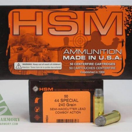 HSM Factory Blemish .44 Special 240 Gr. Semi-Wadcutter "Cowboy Action Lead"- Box of 50