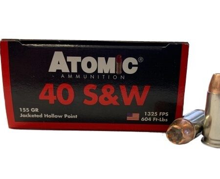 Atomic .40 S&W 155 Gr. Jacketed Hollow Point- Box of 20