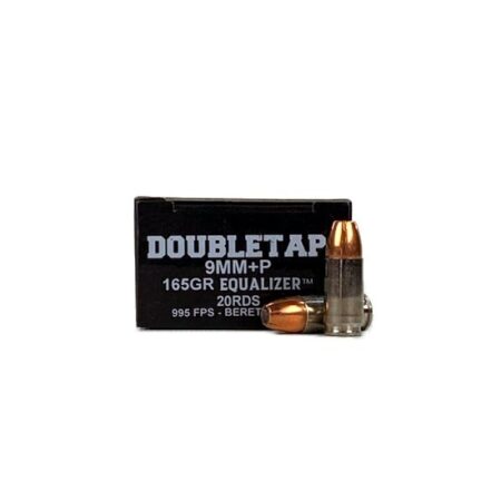 Doubletap 9mm Luger +P 165 Gr. Equalizer Hollow Point- Box of 20