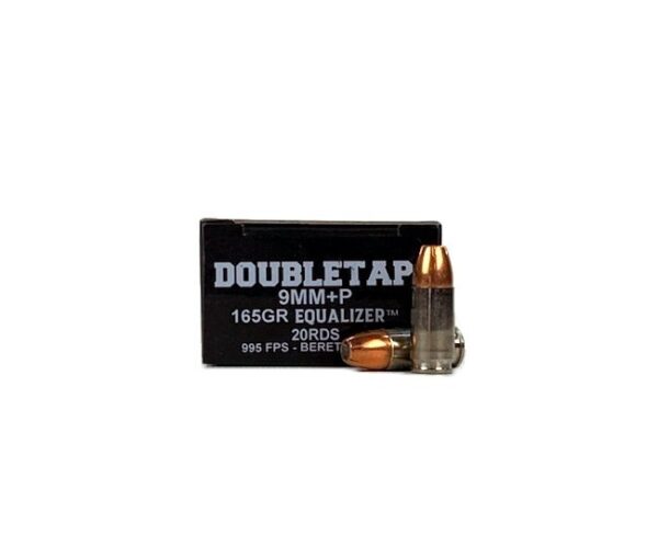 Doubletap 9mm Luger +P 165 Gr. Equalizer Hollow Point- Box of 20