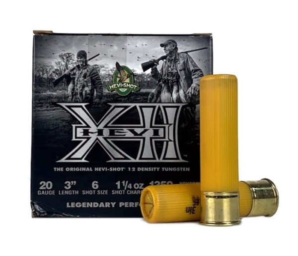 Hevi-Shot XII 20 Gauge 3" 1-1/4 oz Non-Toxic #6 Shot- Box of 25