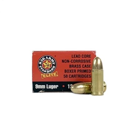 Red Army Standard Elite 9mm Luger 124 Gr. Full Metal Jacket- Box of 50