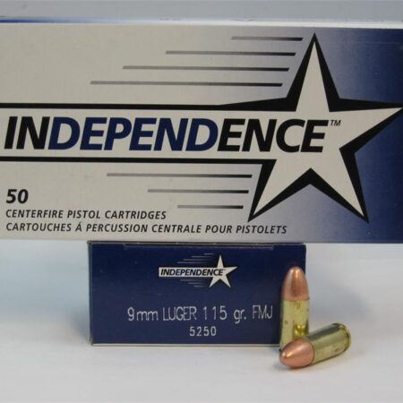 Independence 9mm Luger 115 Gr. FMJ- Box of 50