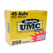 Remington UMC .45 ACP 230 Gr. Full Metal Jacket- Mega Pack of 250