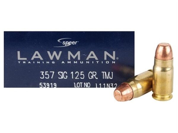 Speer Lawman .357 Sig 125 Gr. Total Metal Jacket- Box of 50