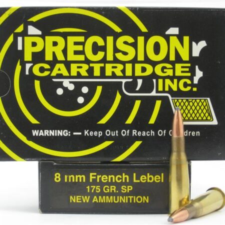 PCI 8mm French Lebel (8x50mm Rimmed Lebel) 175 Gr. Soft Point- Box of 20