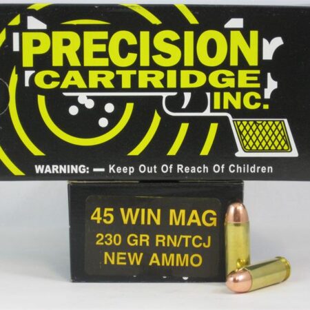 PCI .45 Winchester Magnum 230 Gr. Round Nose TCJ- Box of 50
