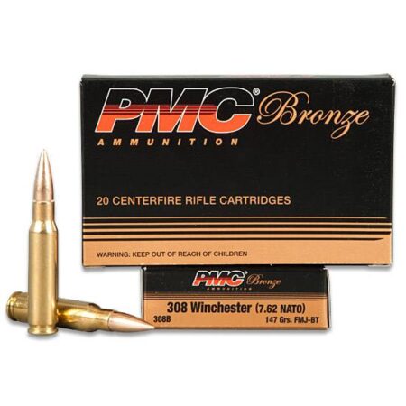 PMC Bronze .308 Winchester 147 Gr. FMJ-BT- Box of 20