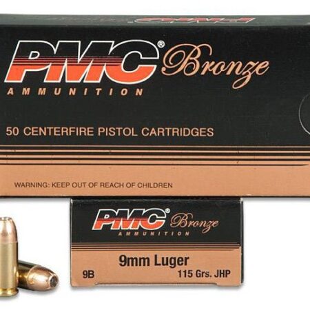 PMC Bronze 9mm Luger 115 Gr. JHP- Box of 50