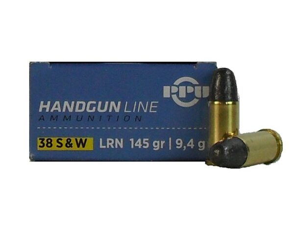 Prvi Partizan .38 S&W 145 Gr. Lead Round Nose- Box of 50