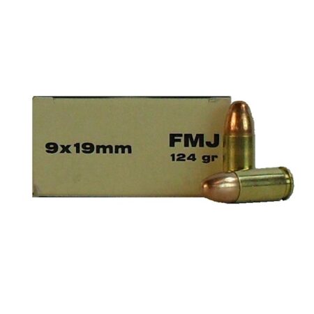 Prvi Partizan Mil-Spec 9mm Luger Nato 124 Gr. Full Metal Jacket- Box of 50