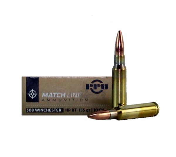 Prvi Partizan Match .308 Winchester 155 Gr. Hollow Point Boat Tail- Box of 20