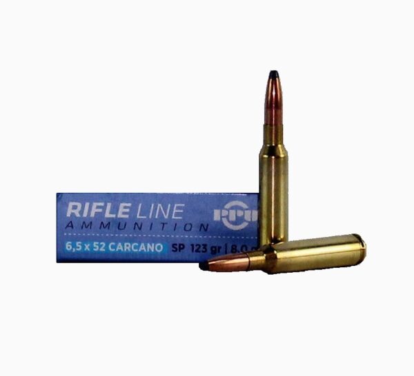Prvi Partizan 6.5x52mm Carcano 123 Gr. Soft Point- Box of 20