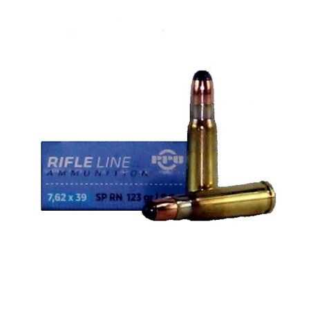 Prvi Partizan 7.62x39mm 123 Gr. Soft Point Round Nose- Box of 20