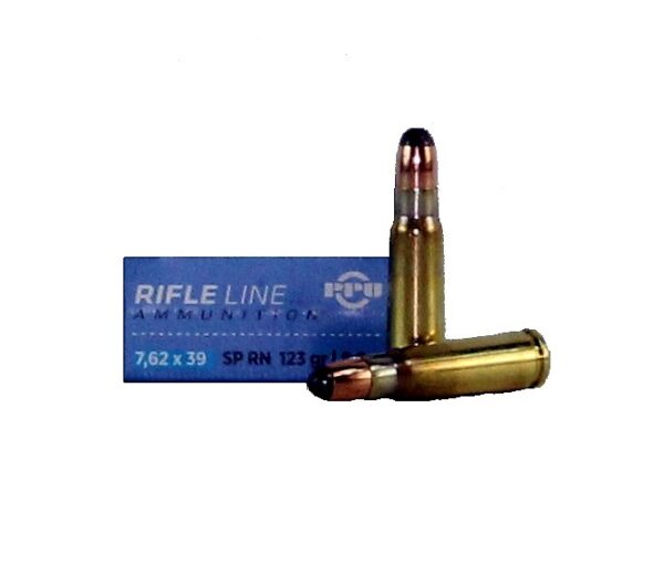Prvi Partizan 7.62x39mm 123 Gr. Soft Point Round Nose- Box of 20