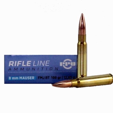 Prvi Partizan 8mm Mauser 198 Gr. Full Metal Jacket Boat Tail- Box of 20