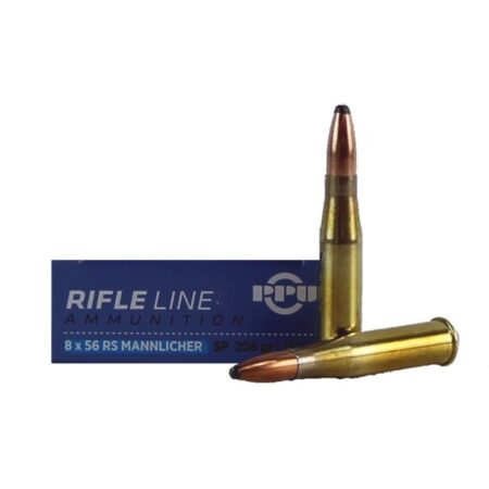 Prvi Partizan 8x56mm Rimmed Hungarian (RS Mannlicher) 208 Gr. Soft Point- Box of 20