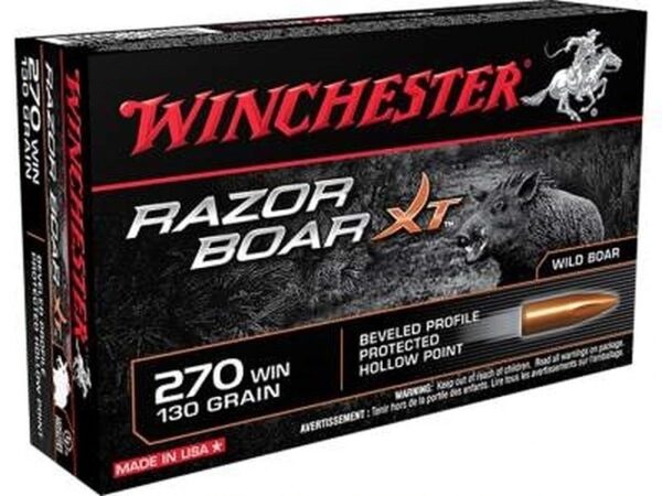Winchester Razorboar XT .270 Winchester 130 Gr. Hollow Point- Lead-Free- Box of 20