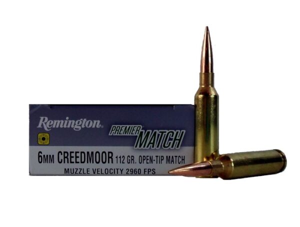 Remington Premier Match 6mm Creedmoor 112 Gr. Open Tip Match (OTM)- Box of 20