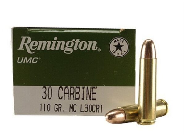 Remington UMC .30 Carbine 110 Gr. FMJ- Box of 50
