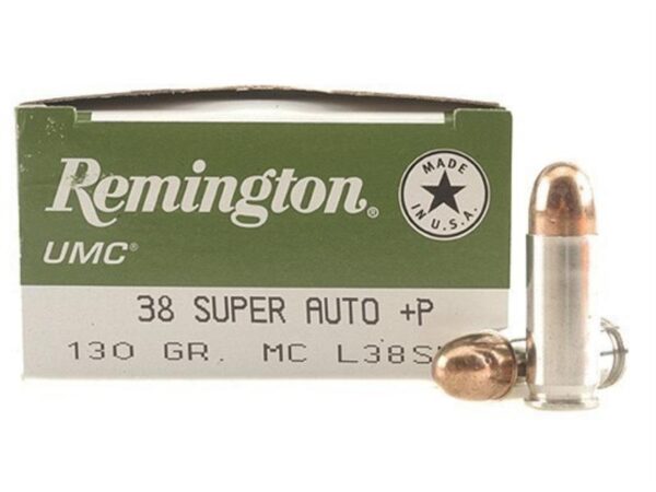 Remington UMC .38 Super + P 130 Gr. MC - Box of 50