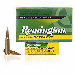 Remington 6.5x55 Swedish 140 Gr. PSP Core-Lokt - Box of 20