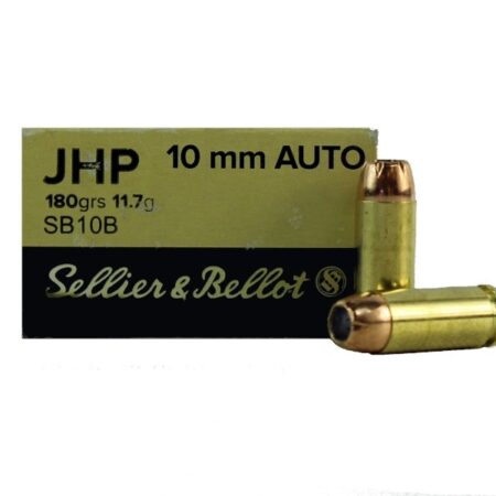 Sellier & Bellot 10mm Auto 180 Gr. Jacketed Hollow Point- Box of 50