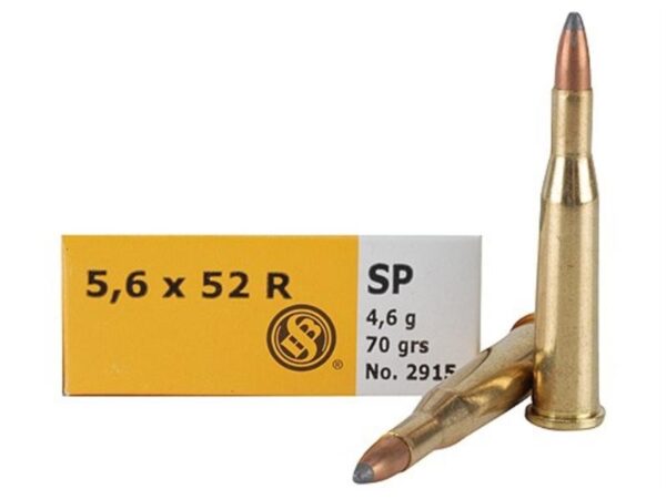 Sellier & Bellot .22 Savage (5.6x52mm) 70 Gr. SP - Box of 20