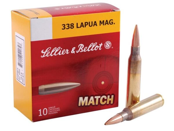 Sellier & Bellot .338 Lapua 300 Gr. BTHP- Box of 10