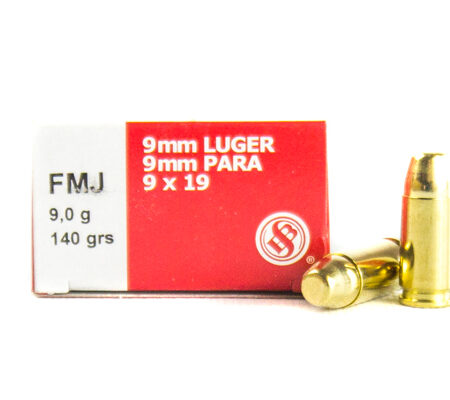 Sellier & Bellot 9mm Luger 140 Gr. Full Metal Jacket- Subsonic- Box of 50