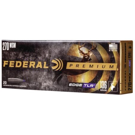 Federal Premium .270 Winchester 136 Gr. Edge TLR Slipstream Polymer Tip- Box of 20
