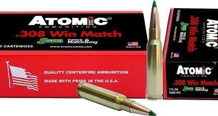 Atomic .308 Winchester Match 175 Gr. Sierra Tipped MatchKing Hollow Point Boat Tail- Box of 20