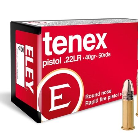 Eley Tenex Pistol .22 Long Rifle 40 Gr. Round Nose- Box of 50