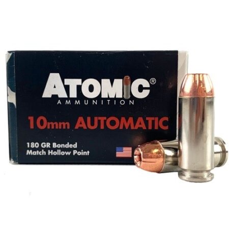 Atomic 10mm Auto 180 Gr. Bonded Match Hollow Point- Box of 20