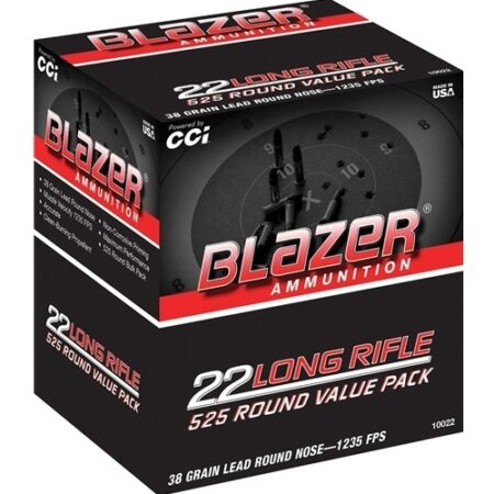 CCI Blazer .22 Long Rifle 38 Gr. Lead Round Nose- Value Pack of 525