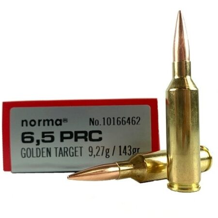 Norma Golden Target Match 6.5 PRC 143 Gr. Hollow Point Boat Tail- Box of 20