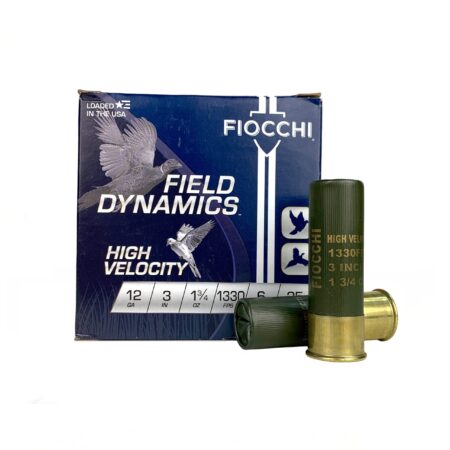 Fiocchi Field Dynamics High Velocity 12 Gauge 3" 1-3/4 oz #6 Shot- Box of 25