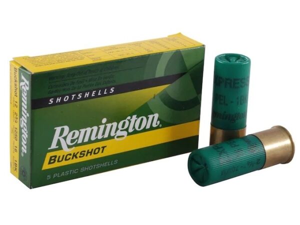 Remington Express 12 Gauge 2-3/4" 1 Buckshot 16 Pellets- Box of 5