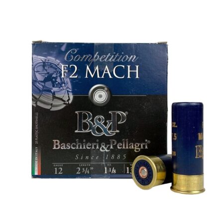 Baschieri & Pellagri F2 Mach Competition 12 Gauge 2-3/4" 1-1/8 oz #7-1/2- Box of 25