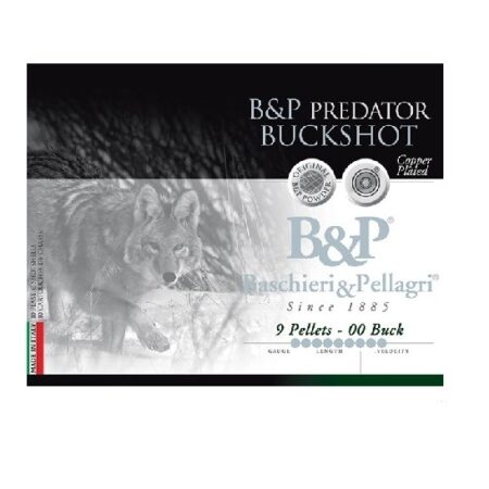 Baschieri & Pellagri 12 Gauge 2-3/4" 00 Predator Buckshot- Box of 10