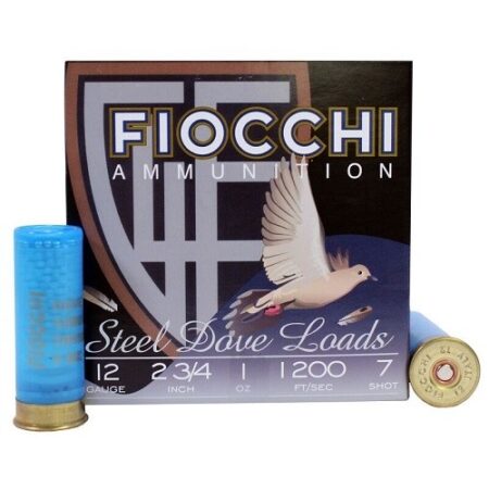 Fiocchi Dove Loads 12 Gauge 2-3/4" 1oz #7 Steel Shot- Box of 25