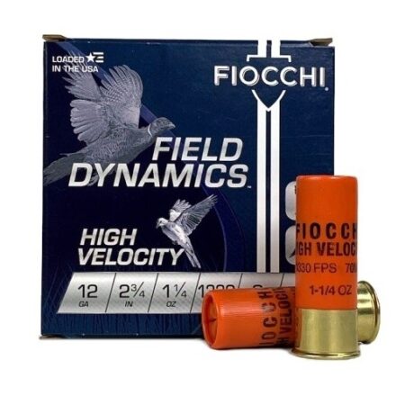Fiocchi Field Dynamics High Velocity 12 Gauge 2-3/4" 1-1/4 oz #6 Shot- Box of 25