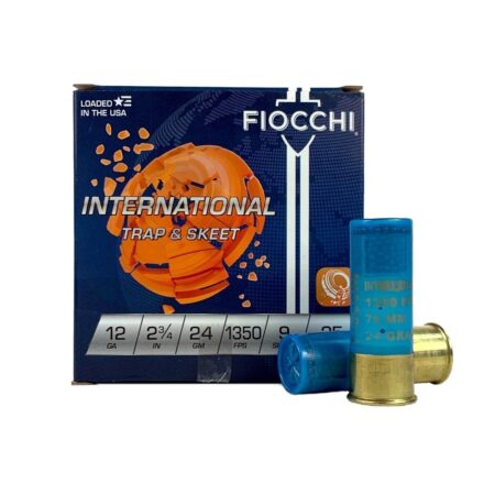 Fiocchi International Trap & Skeet 12 Gauge 2-3/4" 7/8 oz #9 Shot- Box of 25