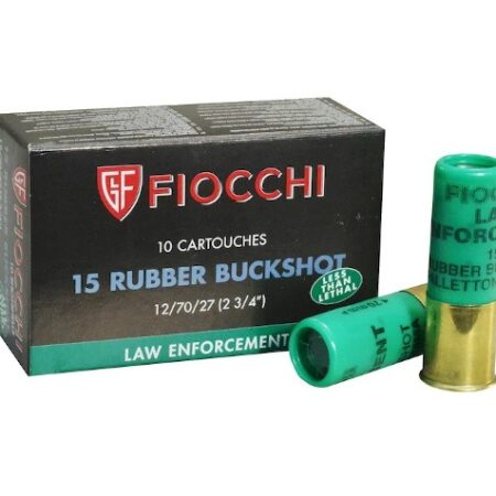 Fiocchi Exacta 12 Gauge 2-3/4" 00 Rubber Buckshot 15 Pellets- Box of 10