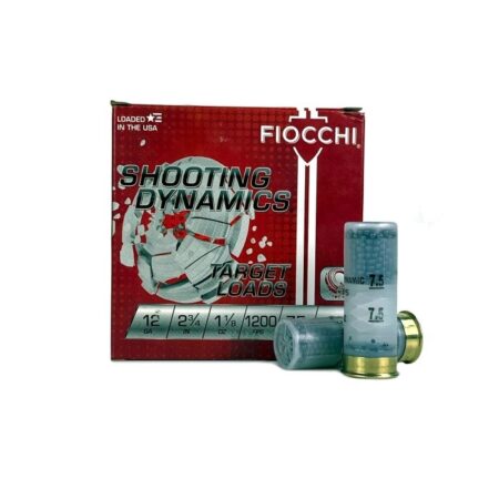 Fiocchi Shooting Dynamics Target Load 12 Gauge 2-3/4" 1-1/8 oz #7-1/2 Shot- Box of 25