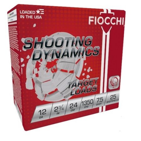 Fiocchi Shooting Dynamics Target Loads 12 Gauge 2-3/4" 24 Gram #7-1/2 Shot- Box of 25