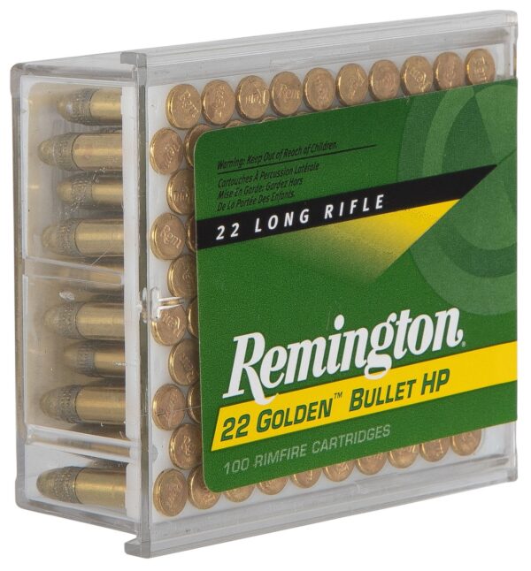 Remington Golden Bullet .22 Long Rifle 36 Gr. High Velocity Hollow Point- Box of 100