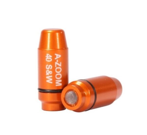A-ZOOM Action Proving Dummy Round .40 S&W, Striker Cap, Package of 2