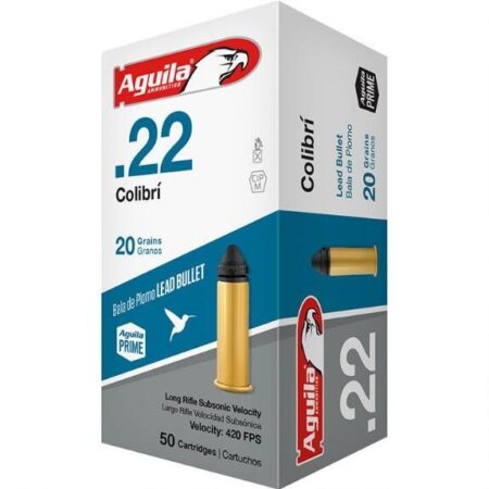 Aguila Colibri .22 Long Rifle 20 Gr. Solid Point- Box of 50