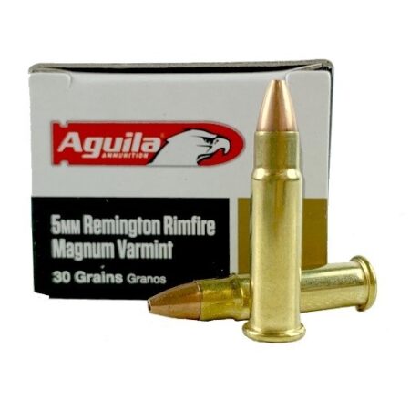 Aguila 5mm Remington Rimfire Magnum 30 Gr. Jacketed Hollow Point- Box of 50